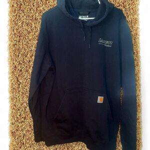 Carhartt Men’s Black Hoodie with Small Logo Patch